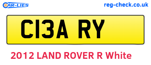 C13ARY are the vehicle registration plates.
