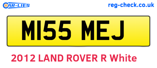 M155MEJ are the vehicle registration plates.