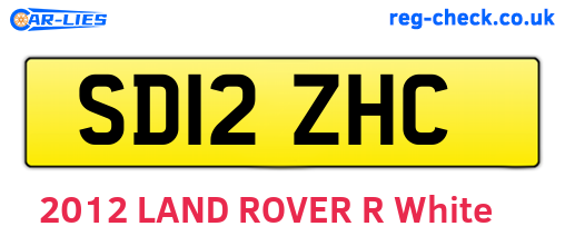 SD12ZHC are the vehicle registration plates.