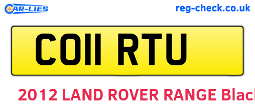 CO11RTU are the vehicle registration plates.