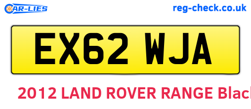 EX62WJA are the vehicle registration plates.