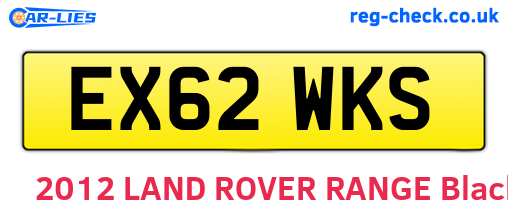 EX62WKS are the vehicle registration plates.