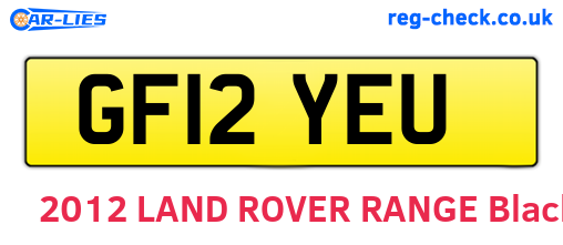 GF12YEU are the vehicle registration plates.