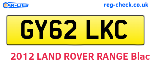 GY62LKC are the vehicle registration plates.
