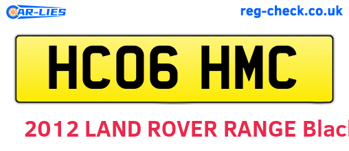 HC06HMC are the vehicle registration plates.