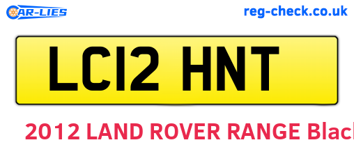 LC12HNT are the vehicle registration plates.