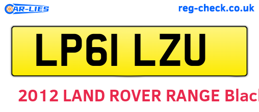 LP61LZU are the vehicle registration plates.