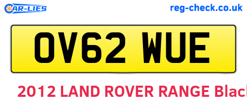 OV62WUE are the vehicle registration plates.