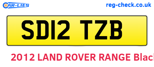 SD12TZB are the vehicle registration plates.