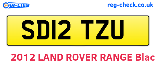 SD12TZU are the vehicle registration plates.