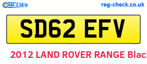 SD62EFV are the vehicle registration plates.