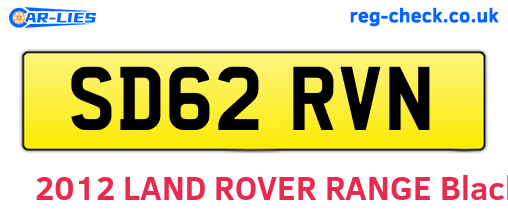 SD62RVN are the vehicle registration plates.