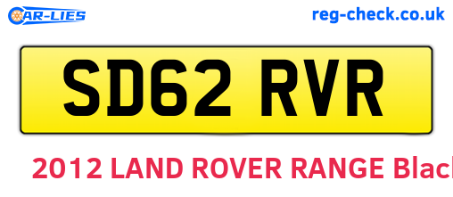 SD62RVR are the vehicle registration plates.