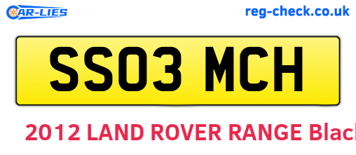 SS03MCH are the vehicle registration plates.