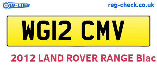 WG12CMV are the vehicle registration plates.