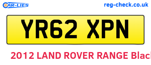 YR62XPN are the vehicle registration plates.