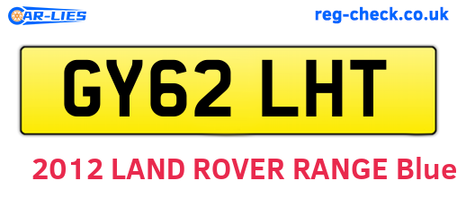 GY62LHT are the vehicle registration plates.