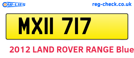 MXI1717 are the vehicle registration plates.