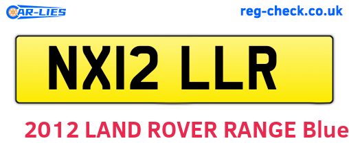 NX12LLR are the vehicle registration plates.