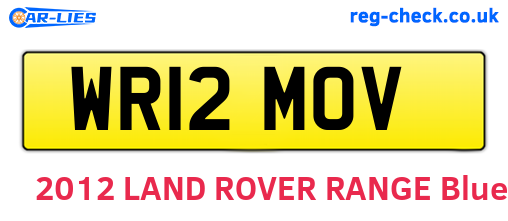 WR12MOV are the vehicle registration plates.