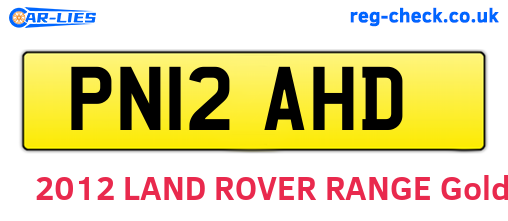 PN12AHD are the vehicle registration plates.
