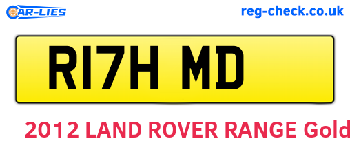 R17HMD are the vehicle registration plates.