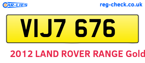 VIJ7676 are the vehicle registration plates.