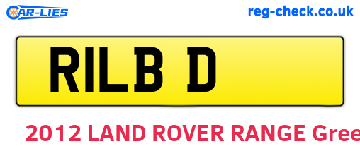 R1LBD are the vehicle registration plates.