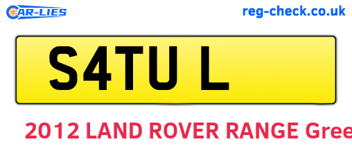 S4TUL are the vehicle registration plates.