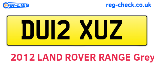 DU12XUZ are the vehicle registration plates.