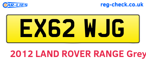 EX62WJG are the vehicle registration plates.