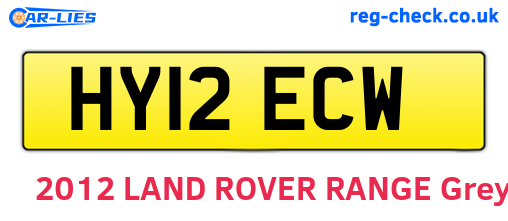 HY12ECW are the vehicle registration plates.