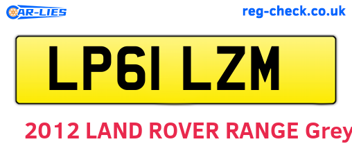 LP61LZM are the vehicle registration plates.