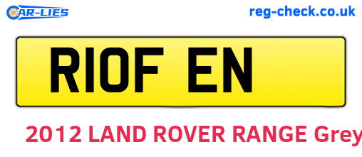 R10FEN are the vehicle registration plates.