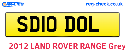SD10DOL are the vehicle registration plates.