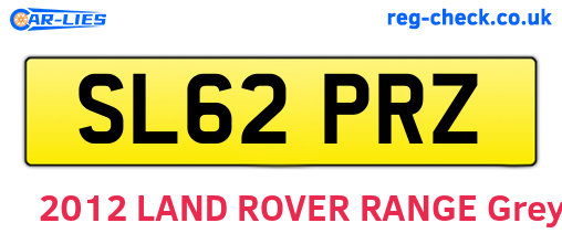 SL62PRZ are the vehicle registration plates.