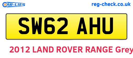 SW62AHU are the vehicle registration plates.