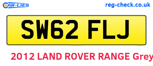 SW62FLJ are the vehicle registration plates.