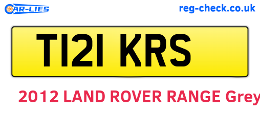 T121KRS are the vehicle registration plates.