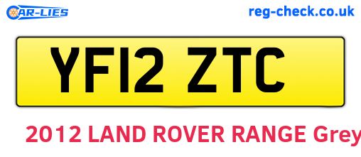 YF12ZTC are the vehicle registration plates.