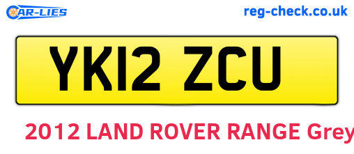 YK12ZCU are the vehicle registration plates.