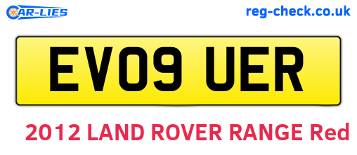 EV09UER are the vehicle registration plates.