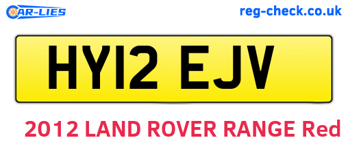 HY12EJV are the vehicle registration plates.