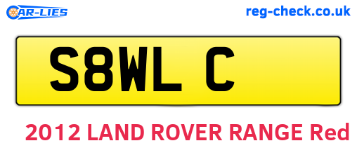 S8WLC are the vehicle registration plates.