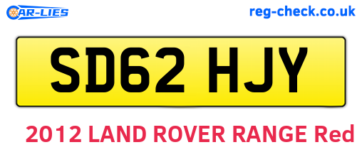 SD62HJY are the vehicle registration plates.
