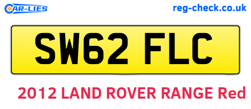 SW62FLC are the vehicle registration plates.