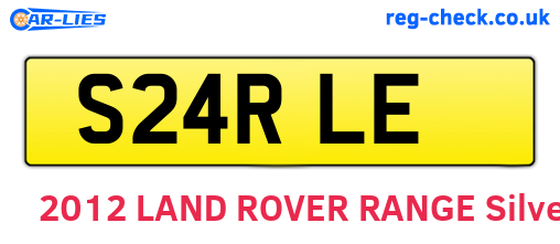 S24RLE are the vehicle registration plates.