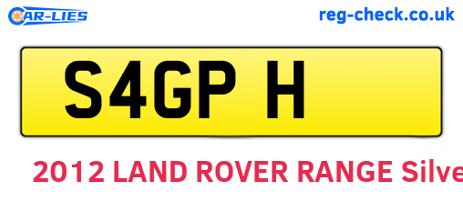 S4GPH are the vehicle registration plates.