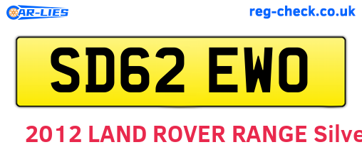 SD62EWO are the vehicle registration plates.