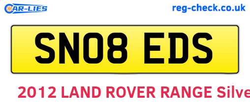 SN08EDS are the vehicle registration plates.
